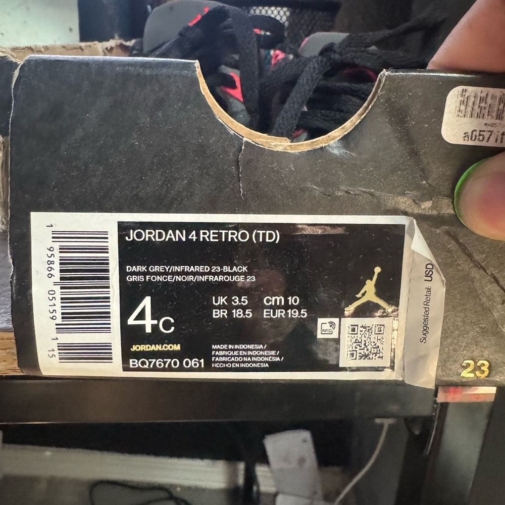 Jordan 4 Retro TD Sneakers